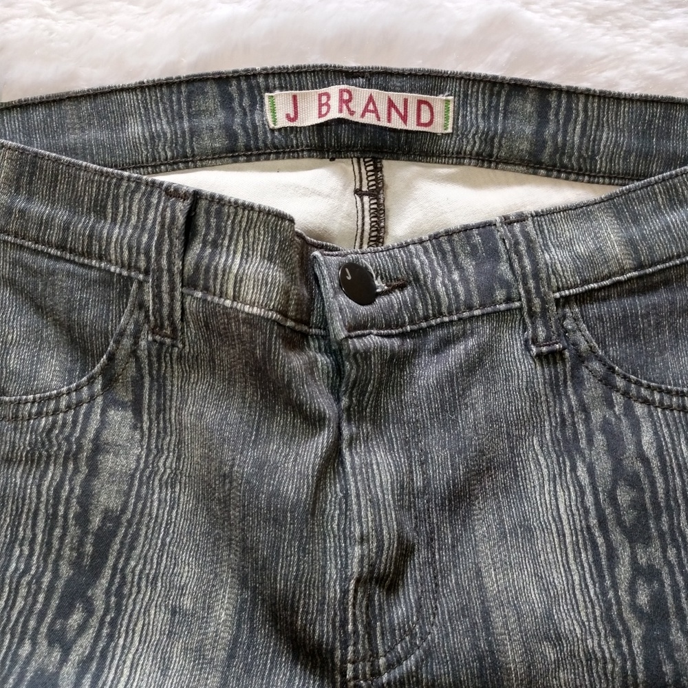 J Brand Skinny Woodgrain Print Jeggings NWOT - Picture 6 of 6
